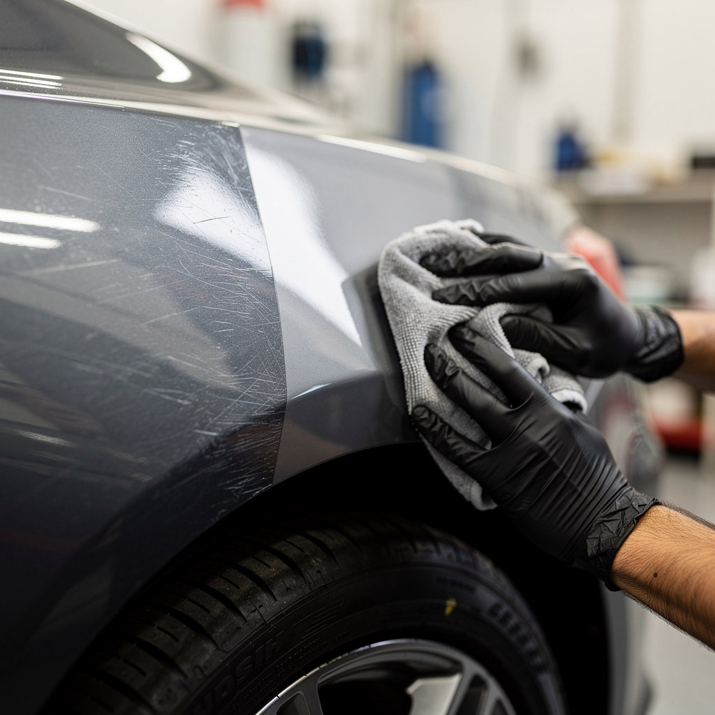 Danny's Auto Body & Paint San Diego before and after transformation of a vehicle undergoing expert collision repair